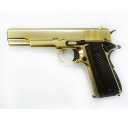 WE M1911 (Gold Color, Brown Grip)