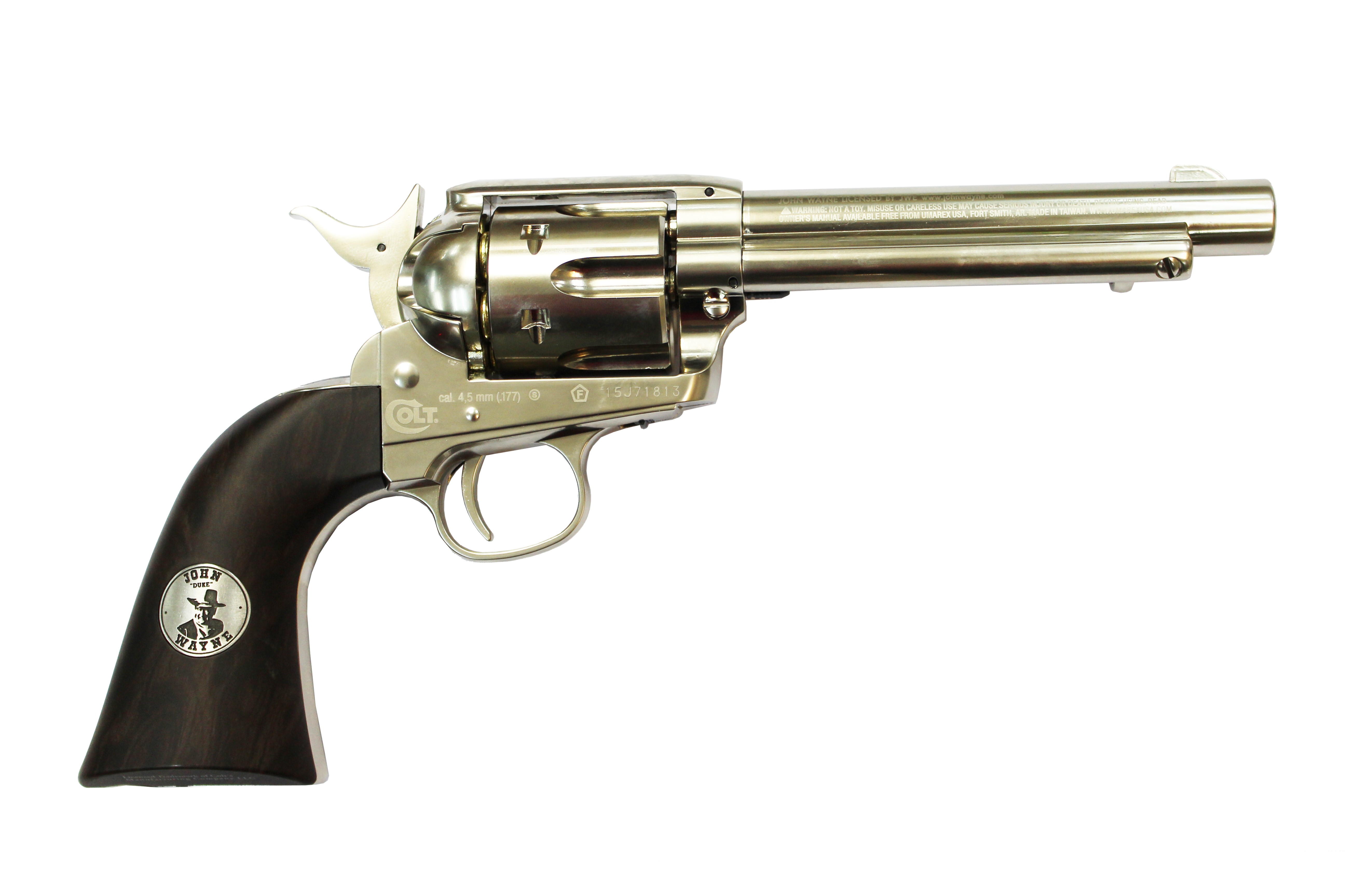 UMAREX COLT SAA.45 CO2 4.5mm JOHN WAYNE DUKE NICKEL