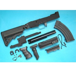 G&P AK 戰術型改裝套件 (伸縮電池尾托)(黑色)