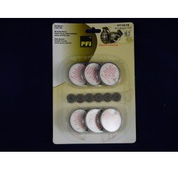 白粉末上蓋及膠塞6件 White Powder Disc+Rubber Seal 6pcs.