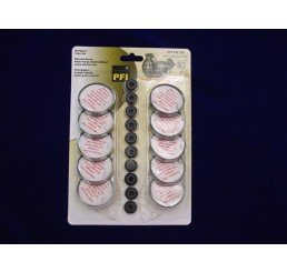 白粉末上蓋及膠塞10件 White Powder Disc+Rubber Seal 10pc