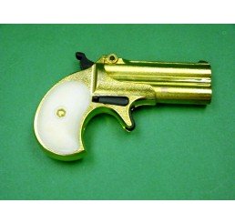 HUASHAN Derringer 8mm 金色瓦斯掌心雷Prop Guns