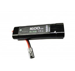 WE BATTERY 1600MAH 9.6V NIMH SMALL TYPE