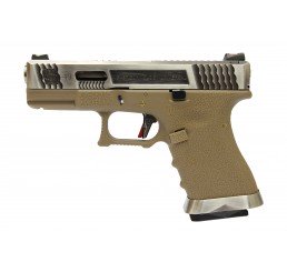 WE G19 T8 ( SV SLIDE / SV BARREL / TAN FRAME )