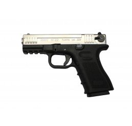 Tolmar ISSC Licensed M-22 Gas Blowback Pistol, Black - Silver Slide